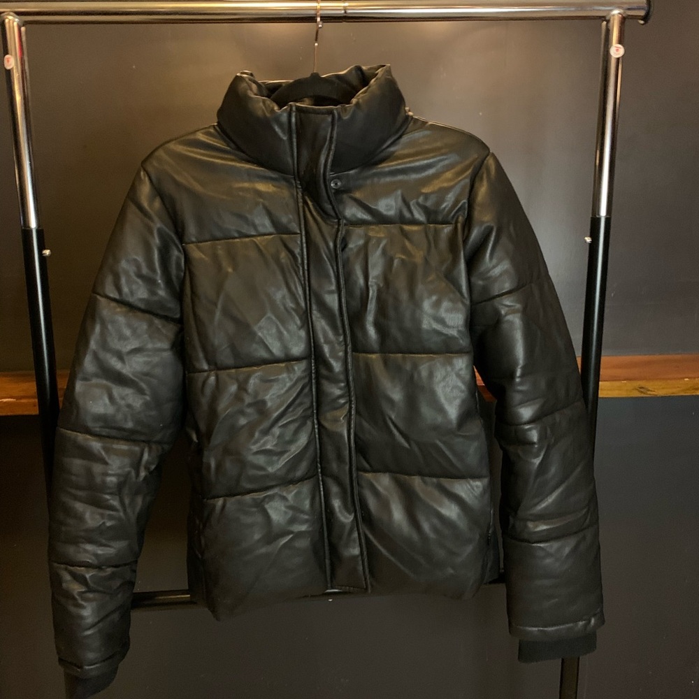 Marc New York Small Puffer Jacket - cool leather material